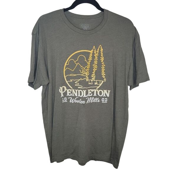 PENDLETON Woolen Mills Men's Logo Ombre Graphic T-shirt XL - Picture 2 of 5